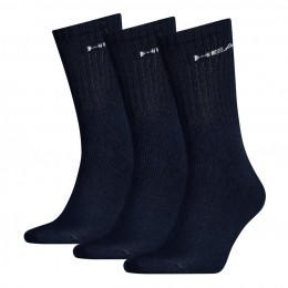 HeadShortCrewSock3-packNavy-35-38