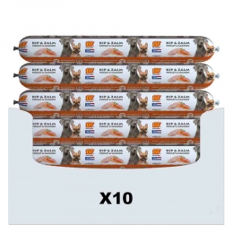 10xBFPetfoodVleesvoedingZalm800gr
