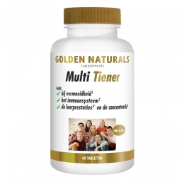 GratisVerzending2xGoldenNaturalsMultiTiener60tabletten