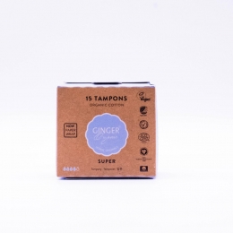 GingerOrganicTamponsSuper15stuks