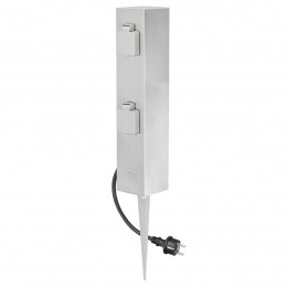 LedinoViervoudigewandcontactdooszuilConnectS4metgrondspiesGrondpin