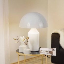 OluceAtollotafellampmetdimmer50cmwit