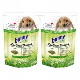 2xBunnyNatureKonijnendroomHerbs15kg