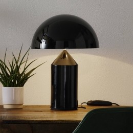 OluceAtollotafellampdimbaar38cmzwart