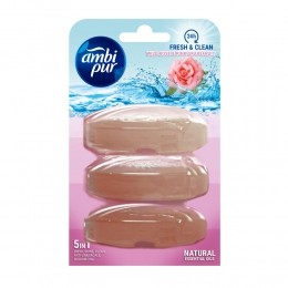 AmbiPurToiletblokNavullingWildeRoosGrapefruit3stuks