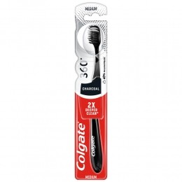 6xColgateTandenborstel360BlackMedium