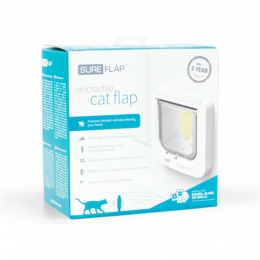 SureFlapKattenluikMicrochipWit21x21cm