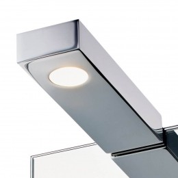 DecorWaltherWand-enspiegellampFlat2LEDchroom