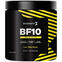 BodyFitBF10Pre-workoutSourYellow315gr