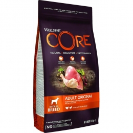 4xWellnessCoreHondenvoerOriginalKalkoen-Kip18kg