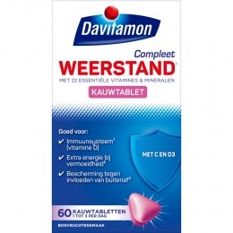 GratisVerzending4xDavitamonCompleetWeerstandBosvruchten60kauwtabletten