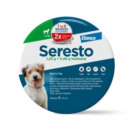 SerestoAntiVlooienenTekenHalsbandHondTot8kg2-pack38cm