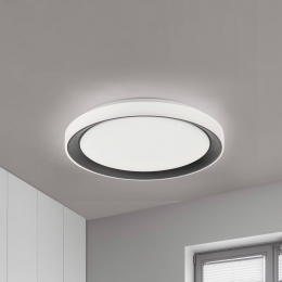 LOLASmartDiscLEDplafondlampzwartwitRGBW