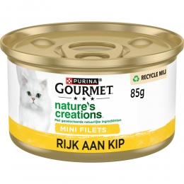 24xGourmetKattenvoerNatNaturesCreationsTomaat-Spinazie85gr