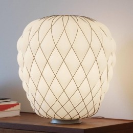 FontanaArteDesigntafellampPineconevanmelkglas