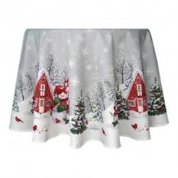 Rondplafondmetsneeuwpopfamilie