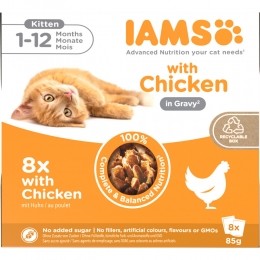 IAMSDelightsKittenGravyMultipackKip8x85gr
