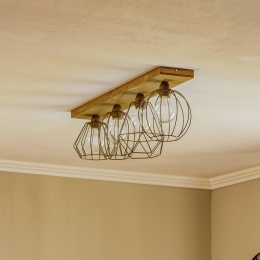 EnvostarVariousplafondlamp4-lampsdennenhout