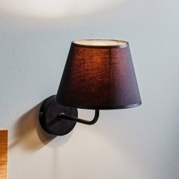 LuminexWandlampSohoconischzwartgoud