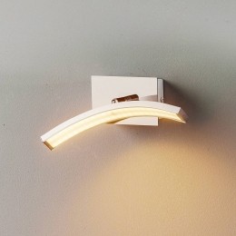 DomiluceBoogvormigeLEDwandlampLargomaluminiumfinish