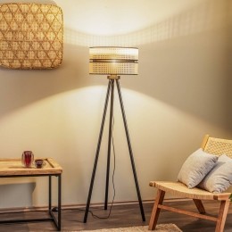 DuollaVloerlampDuorotandriebeenbeigezwart