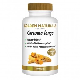GratisVerzending2xGoldenNaturalsCurcumaLonga180vegacapsules