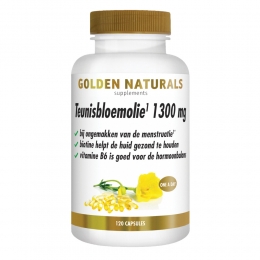 GratisVerzending2xGoldenNaturalsTeunisbloemolie1300mg120softgels
