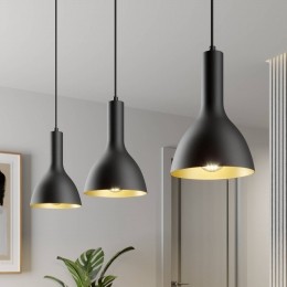 ArcchiohanglampCosmina3-lampslengte90cmzwart