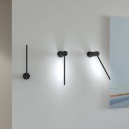 MartinelliLuceMoscaLEDwandlamp20cmzwart