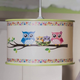 ElobraMetuilenmotiefbedruktehanglampUil