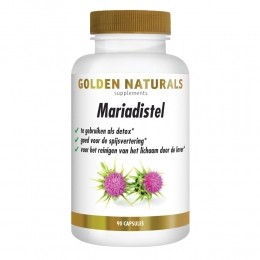 GratisVerzending2xGoldenNaturalsMariadistel90vegacapsules