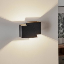 EMIBIGLIGHTINGWandlampFrostinhoekigevormzwart
