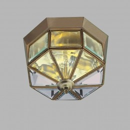 SearchlightPlafondlampInbouwklassiekmessingantiekachthoekig