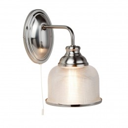 SearchlightWandlampBistroIIzilverribbelglas