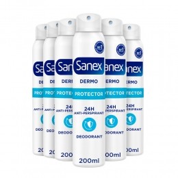 6xSanexDeodorantSprayDermoProtector200ml
