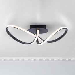 JUSTLIGHTLEDplafondlampMariadimbaarzwart