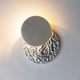 HollnderLEDwandlampCoronarePiccolozilver