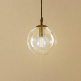 EMIBIGLIGHTINGHanglampGlassyzwarthelderglas14cmE14