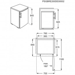 AEGATB48D1AWTafelmodelvriezerWit