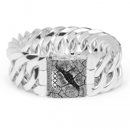 BUDDHATOBUDDHA-156ChainBigBlackSpinelLimited-Armband-lengte19cm