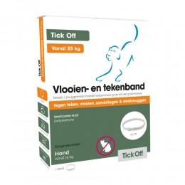 TickOffAntiVlooienenTekenHalsbandHondvanaf25kg