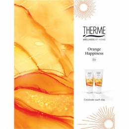 3xThermeShowerTreatmentGeschenksetOrangeHappiness1set