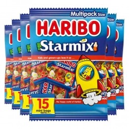 6xHariboStarmixUitdeelzakjes375gr