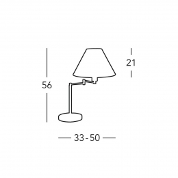 austroluxTafellampHiltonzwenkbaarnikkel