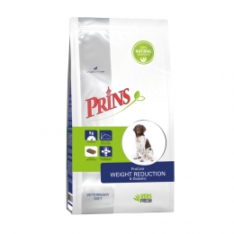 PrinsProCarePressedVeterinaryDietWeightReductionDiabeticHondenvoer12kg