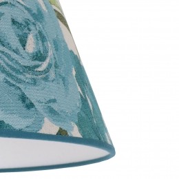DuollaLampenkapSofiahoogte155cmbloemenpatroonturquoise