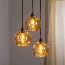 OpviqHanglampgoud0213-lampsrondelglas20cm
