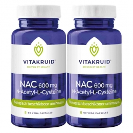GratisVerzending2xVitakruidNac600mgN-Acetyl-L-Cystene60vegacapsules