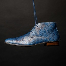 BluePaisleyPantherHighLureaux-HandgemaakteNetteSchoenenVoorHeren