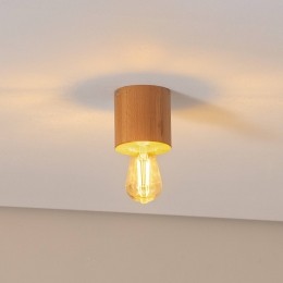 EnvostarPeachPuffplafondlampcilindervanhout